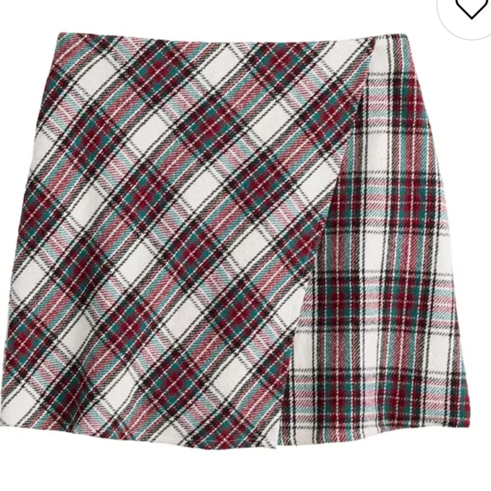 Kohl's Plaid Mini Skirt - Red, Black, and White Size 16 PLUS